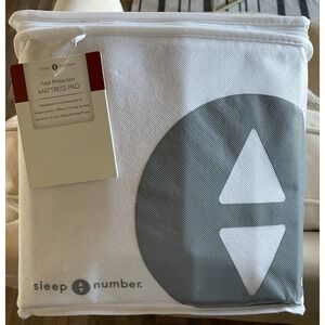 Sleep Number Total Protection Mattress Pad White Cal-King Size